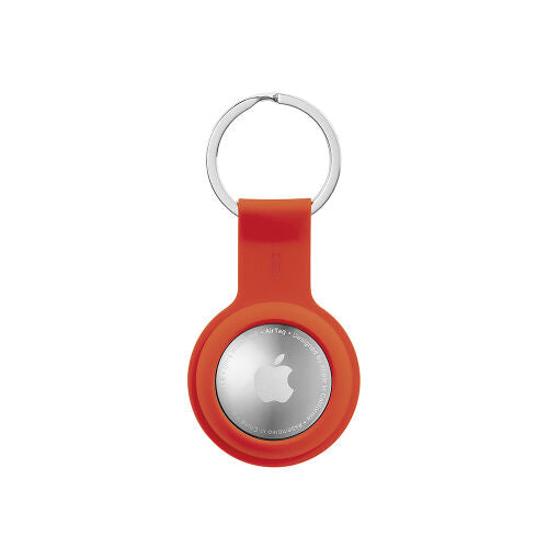 GiGiTag Custodia in silicone con portachiavi per AirTag - Corallo