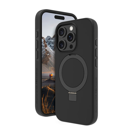 Custodia Iceland Ultra MagSafe con anello per iPhone 16 Pro Max - Nero