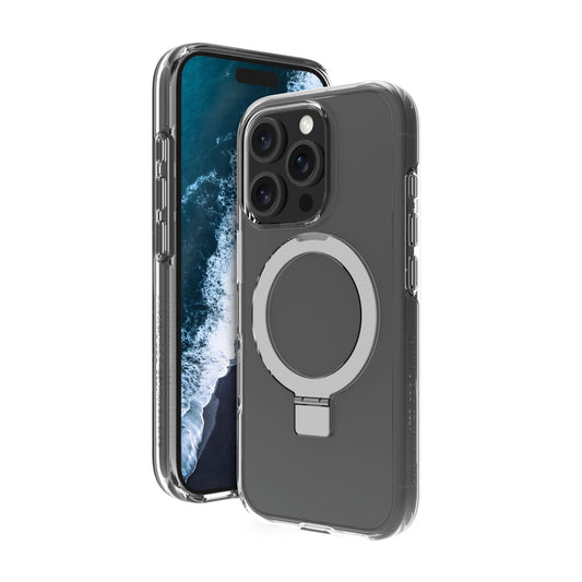 Custodia Iceland Ultra MagSafe con anello per iPhone 16 Pro Max - Trasparente