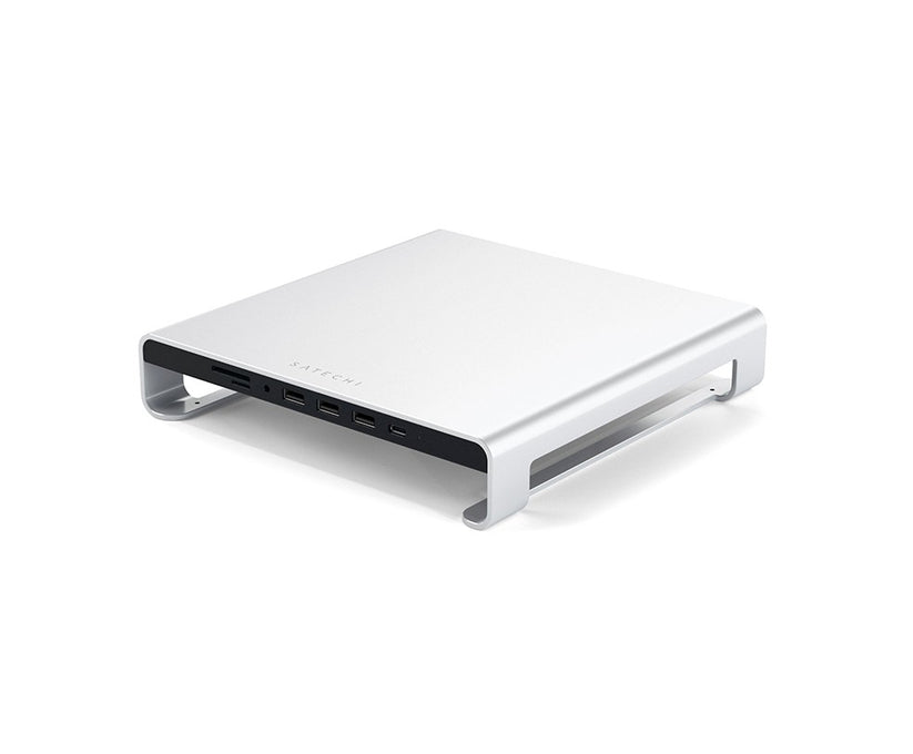 Satechi - Stand per iMac in Alluminio con Hub USB-C - Argento