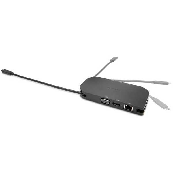Kensington SD1600P - Dock Mobile con rRcarica Pass-Through USB-C, HDMI 4K/HD VGA