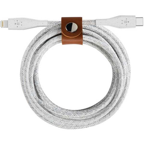 Belkin - Cavo USB-C con connettore Lightning e cinturino DuraTek - Bianco