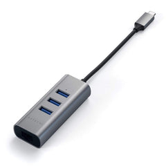 Hub USB di Tipo C 2 in 1 con Ethernet - Grigio Siderale