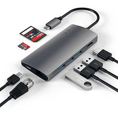 Satechi - Adattatore Multiporta V2 4K Ethernet - Grigio siderale