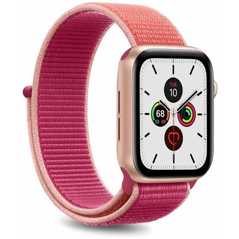 Puro - Cinturino in Nylon per Apple Watch (40 mm) - Rosa/Rosso