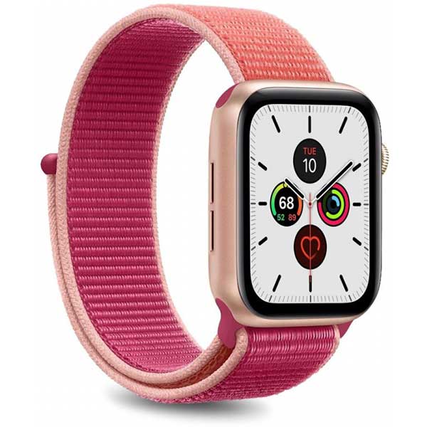 Puro - Cinturino in Nylon per Apple Watch (40 mm) - Rosa/Rosso