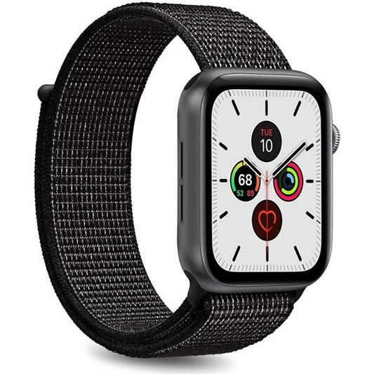 Puro - Cinturino in Nylon per Apple Watch (44 mm) - Nero