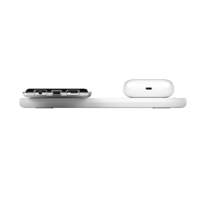 Doppio tappetino di ricarica wireless - Bianco