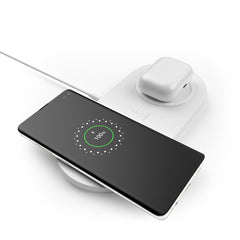 Doppio tappetino di ricarica wireless - Bianco