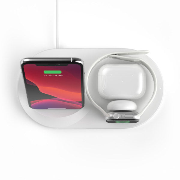 Caricabatteria wireless 3 in 1 per dispositivi Apple BOOST↑CHARGE™ Belkin - Bianco