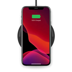 Tappetino di Ricarica Wireless da 10W con caricabatteria da parete Quick Charge 3.0 e Cavo BOOST↑CHARGE - Nero