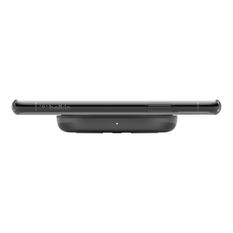 Tappetino di Ricarica Wireless da 10W con caricabatteria da parete Quick Charge 3.0 e Cavo BOOST↑CHARGE - Nero