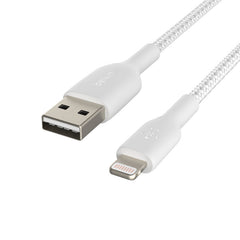 Cavo intrecciato Lightning/USB-A (1 mt.) Bianco