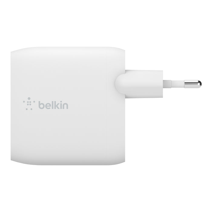 Doppio caricabatteria da parete USB-A da 24 W - Bianco