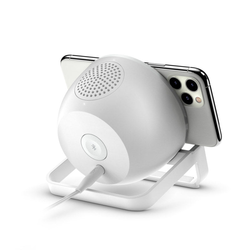 Supporto Di Ricarica Belkin Wireless 10w Con Altoparlante - Bianco