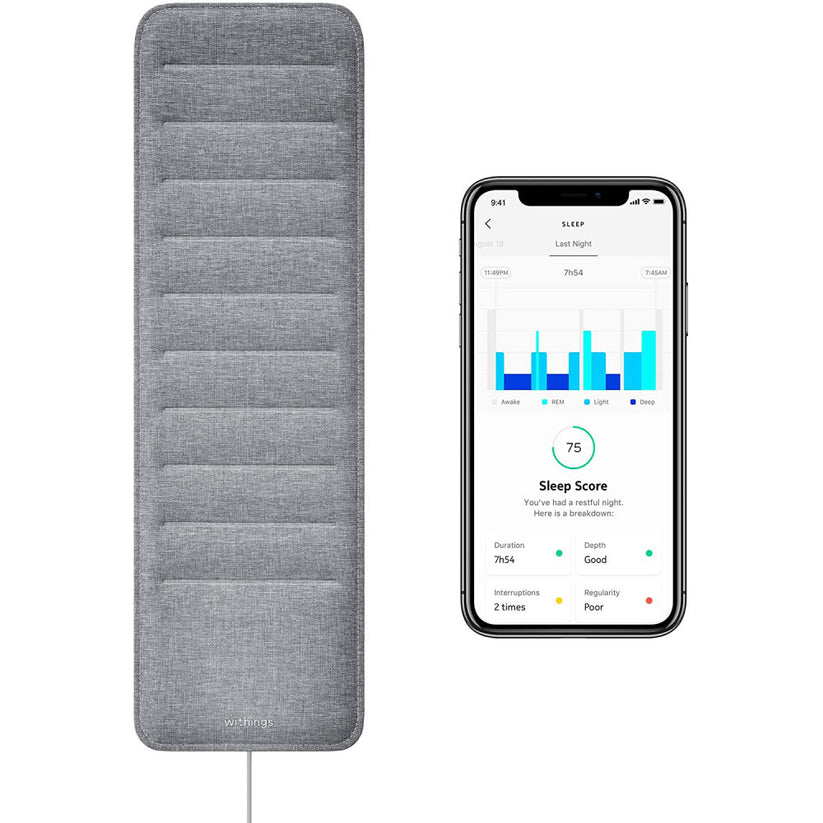 Sensore Sonno con Rilevamento Apnea Notturna Withings Sleeps