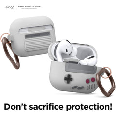 Custodia Elago Game Boy per AirPods Pro - Grigio Chiaro