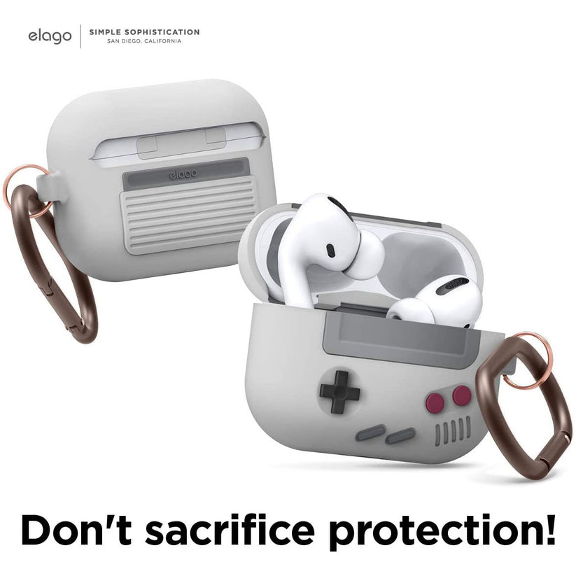 Custodia Elago Game Boy per AirPods Pro - Grigio Chiaro