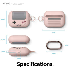 Custodia Elago per AirPods Pro Game Boy - Rosa