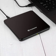 Lettore e masterizzatore Transcend per CD/DVD nero con USB