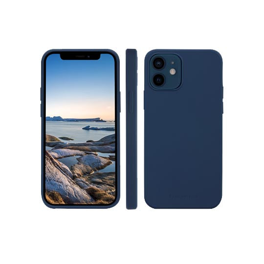 Custodia Greenland in Plastica Riciclata per iPhone 12 e 12 Pro - Blu Pacifico