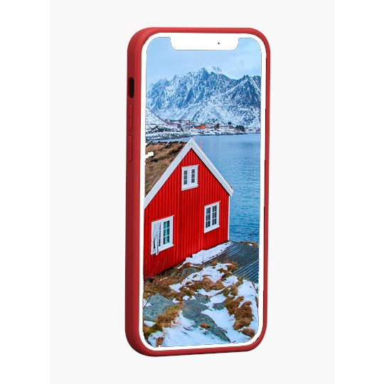 Custodia Greenland in Plastica Riciclata per iPhone 12 e 12 Pro - Rosso