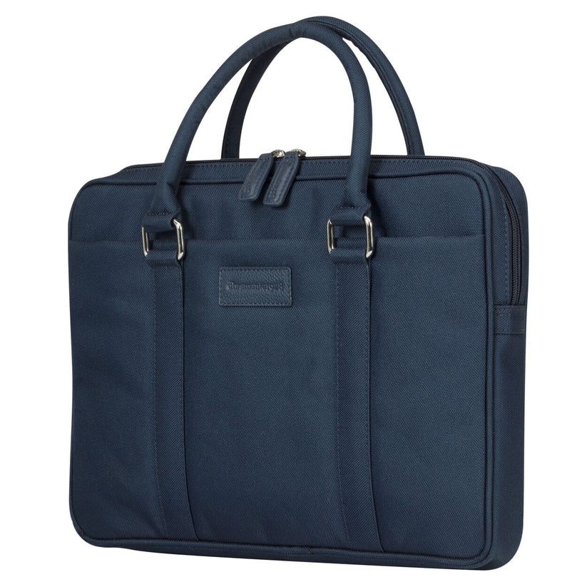 Borsa Stelvio Slim PURE Nylon riciclato - fino a 14" - Blu Notte