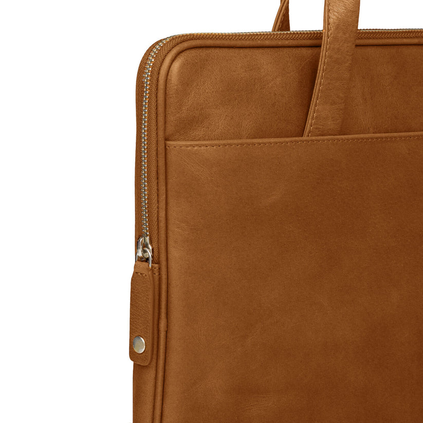 Borsa in Pelle Silkeborg per Laptop fino a 13" - Cuoio