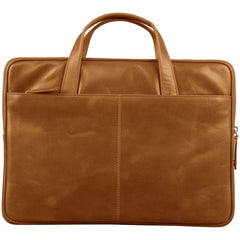 Borsa in Pelle Silkeborg per Laptop dino a 15" - Cuoio
