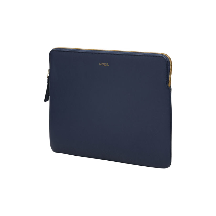 Borsa Custodia in Pelle per Macbook Pro ed Air 13" - Paris - Blu