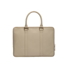 Borsa in Pelle Saffiano per MacBook Pro 13/Air (2020) - Sabbia
