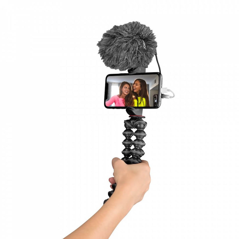 GorillaPod Creator Kit - Supporto per telefono GripTight e microfono per vlogging Wavo Mobile