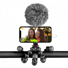 GorillaPod Creator Kit - Supporto per telefono GripTight e microfono per vlogging Wavo Mobile