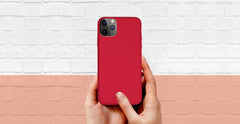 Skin Custodia Protettiva Morbida per iPhone 11 Pro - Rosso