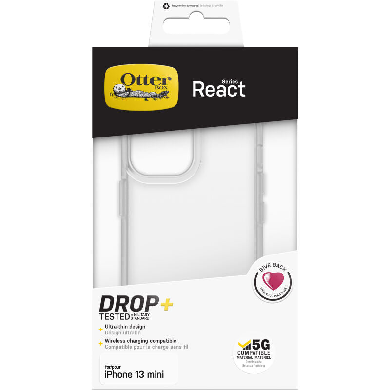 Custodia React per iPhone 13 mini - Trasparente