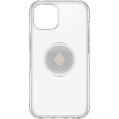 Custodia Serie Otter + Pop Symmetry con PopSockets PopGrip integrato per iPhone 13 - Trasparente