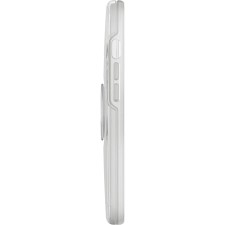 Custodia Serie Otter + Pop Symmetry con PopSockets PopGrip integrato per iPhone 13 - Trasparente