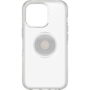 Custodia Serie Otter + Pop Symmetry con PopSockets PopGrip integrato per iPhone 13 Pro - Trasparente