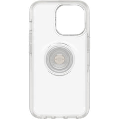 Custodia Serie Otter + Pop Symmetry con PopSockets PopGrip integrato per iPhone 13 Pro - Trasparente