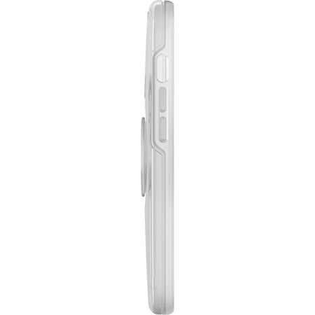 Custodia Serie Otter + Pop Symmetry con PopSockets PopGrip integrato per iPhone 13 Pro - Trasparente