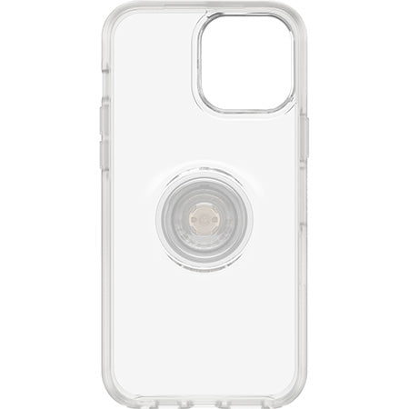 Custodia Serie Otter + Pop Symmetry con PopSockets PopGrip integrato per iPhone 13 Pro Max - Trasparente