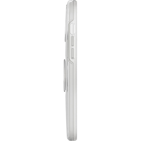 Custodia Serie Otter + Pop Symmetry con PopSockets PopGrip integrato per iPhone 13 Pro Max - Trasparente