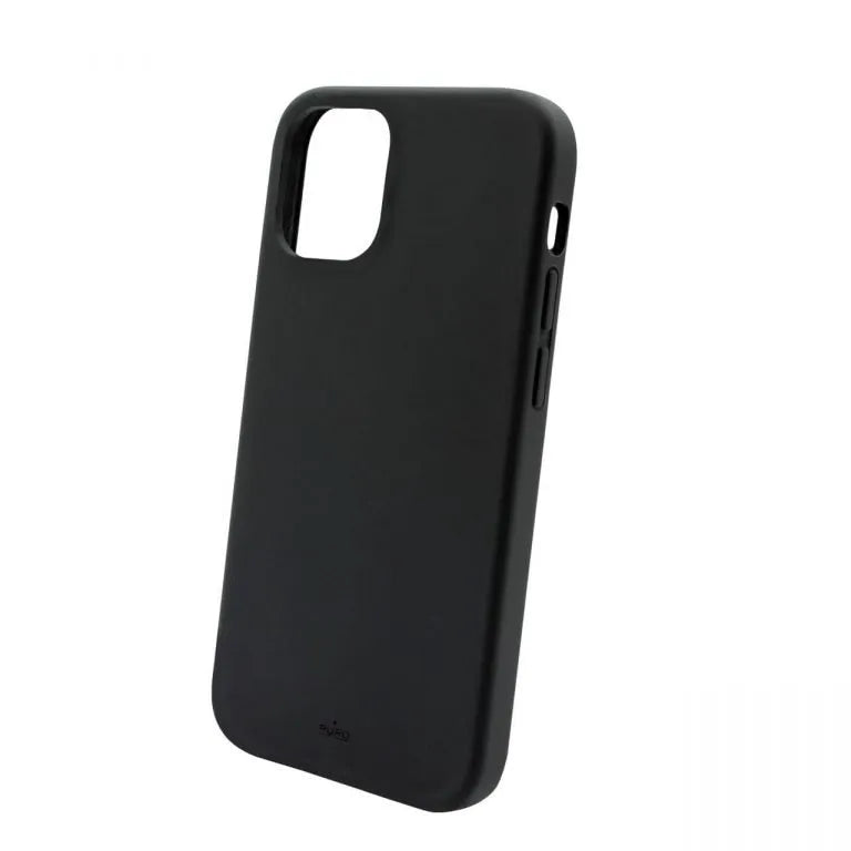 Custodia Icon in Silicone Antimicrobico con interno in Microfibra per iPhone 13 mini - Nera