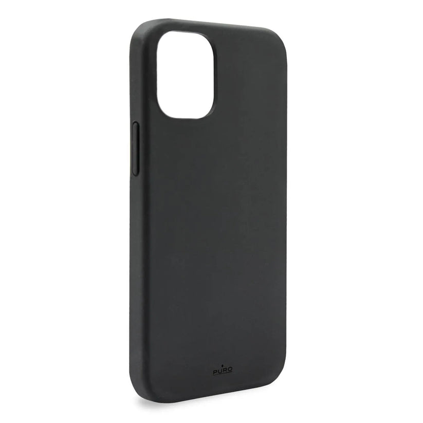 Custodia Icon in Silicone Antimicrobico con interno in Microfibra per iPhone 13 - Nera