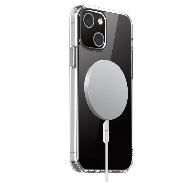 Custodia in TPU con magneti integrati ''LITE MAG'' per iPhone 13 - Trasparente
