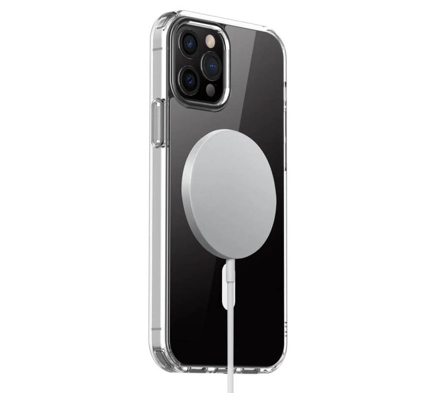 Custodia in TPU con magneti integrati ''LITE MAG'' per iPhone 13 Pro - Trasparente