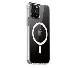 Custodia in TPU con magneti integrati ''LITE MAG'' per iPhone 13 Pro - Trasparente