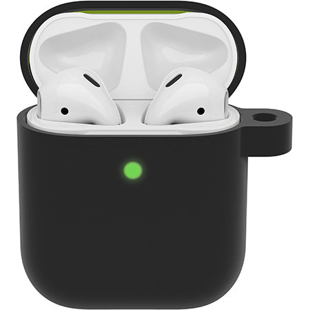 OtterBox Headphone Case Series - Custodia per auricolari wireless - policarbonato, gomma sintetica - Nero Toffee - per Apple AirPods (1° generazione, 2ª generazione)