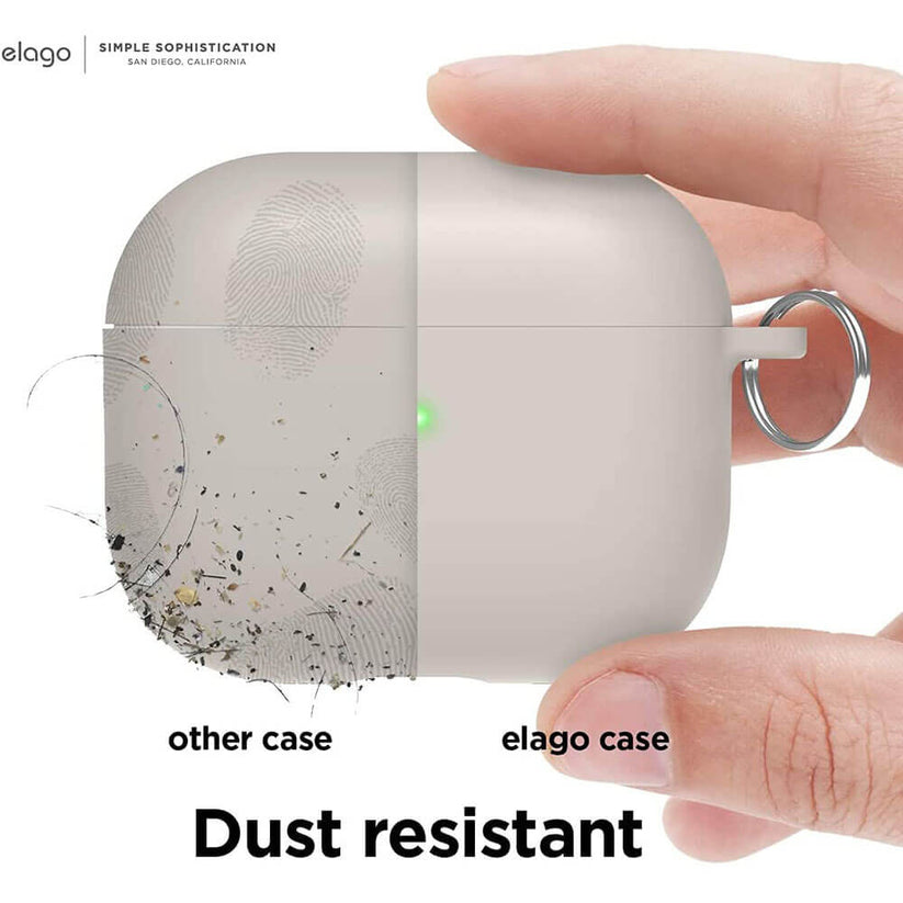 Custodia Liquid Hybrid con Portachiavi Compatibile con AirPods 3