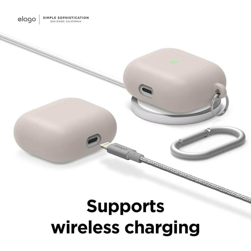 Custodia Liquid Hybrid con Portachiavi Compatibile con AirPods 3